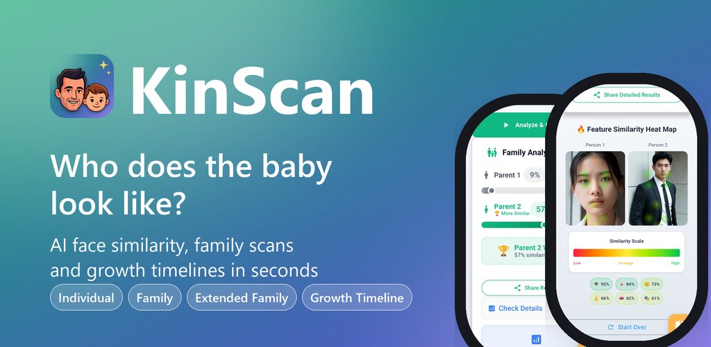 KinScan: parent and toddler side by side with a similarity score